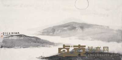 郭西元  故乡月明 镜心 68×136cm